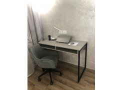 Письменный стол Леон Лофт бетон / черный матовый фото покупателя 99