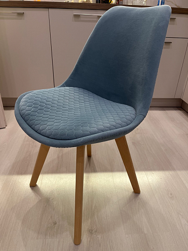Стул Bonuss blue / wooden legs фото покупателя 76