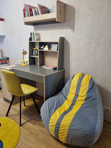 Стул на металлокаркасе Чилли горчичный / черный фото покупателя 966