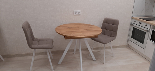 Стул на металлокаркасе Чилли К кирпичный / черный фото покупателя 81