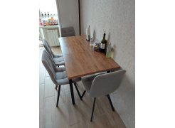 Стул на металлокаркасе Чилли синяя ткань / белый фото покупателя 71