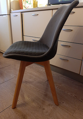 Деревянный стул Bonuss dark gray / black фото покупателя 25