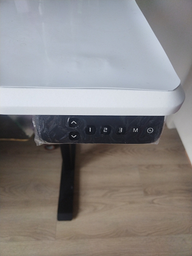 Компьютерный стол Маркос с механизмом подъема 120х75х75 орех кантри / белый фото покупателя 52