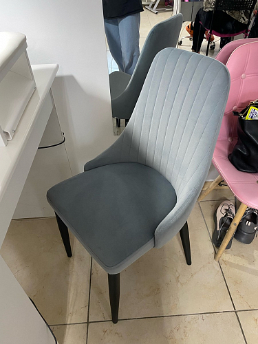 Стул на металлокаркасе Kora green / black фото покупателя 452