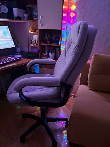 Компьютерное кресло Comfort Lux/Комфорт Люкс серый фото покупателя 69