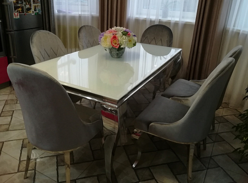 Стул на металлокаркасе Gustav black / chrome фото покупателя 1