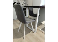 Стул на металлокаркасе Чилли светло-серый / черный фото покупателя 88