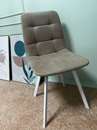 Стул на металлокаркасе Чилли горчичный / черный фото покупателя 48