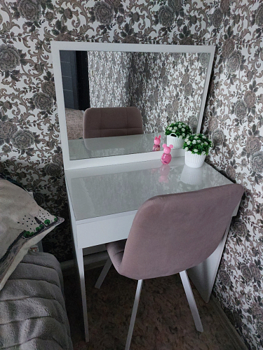 Стул на металлокаркасе Чилли синий / белый фото покупателя 1279