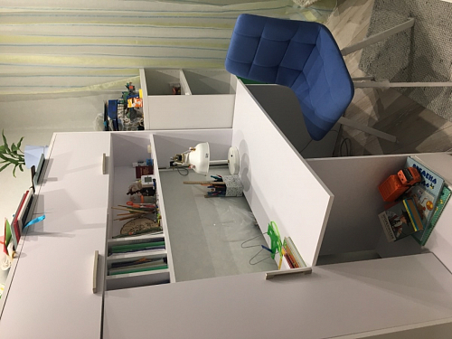 Стул на металлокаркасе Чилли синий / белый фото покупателя 865