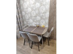 Стул на металлокаркасе Чилли синяя ткань / белый фото покупателя 557