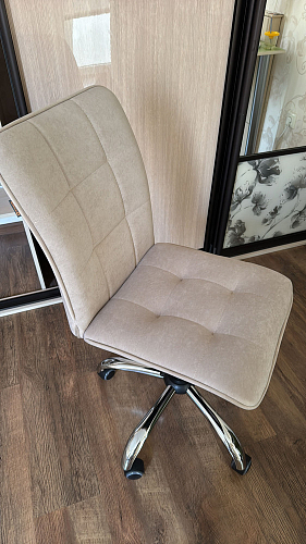 Компьютерное кресло One/Ван флок молочный 4 фото покупателя 30