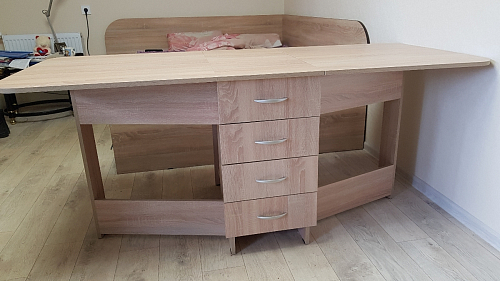 Стол-книжка Глория 606 М с ящиками дуб сонома фото покупателя 16