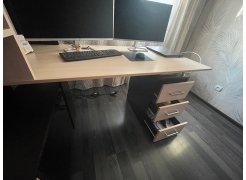 Стол компьютерный Джаз-15 белый правый фото покупателя 53