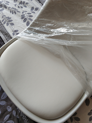 Компьютерное кресло Kolin с подушкой clear / white фото покупателя 99