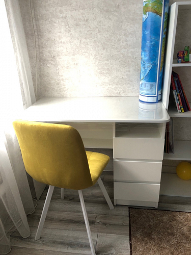 Стул на металлокаркасе Чилли К черный / зеленый фото покупателя 349