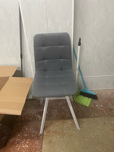 Стул на металлокаркасе Чилли бежевый / белый каркас фото покупателя 1440