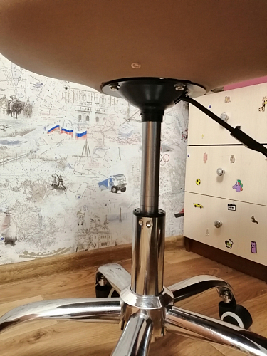 Компьютерное кресло Kolin с подушкой clear / white фото покупателя 180