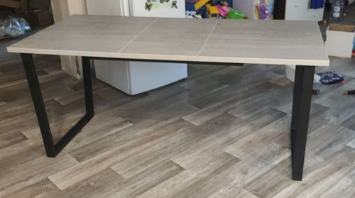 Деревянный стол Лота Лофт 120х75 белый матовый / дуб крафт золотой фото покупателя 926