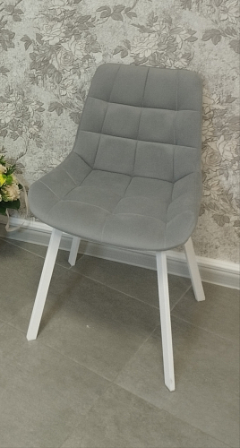 Стул на металлокаркасе Челси бежевый / черный фото покупателя 90