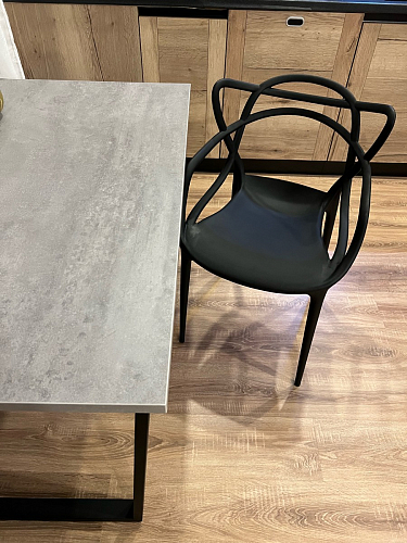 Деревянный стол Лота Лофт 140х80 черный матовый / бетон светлый фото покупателя 586