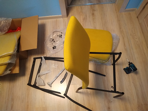 Стул на металлокаркасе Tod light purple / light blue / black фото покупателя 72