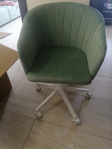 Компьютерное кресло Тибо confetti chocolate / белый фото покупателя 216