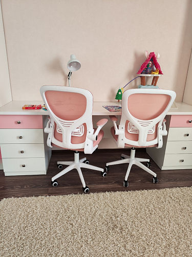 Компьютерное кресло Konfi pink / white фото покупателя 134
