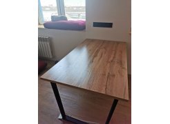 Стол Лота Лофт 140 25 мм черный матовый / бетон фото покупателя 938