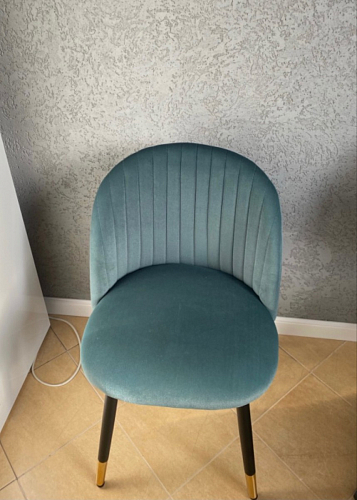 Стул на металлокаркасе Gabi 1 темно-серый / черный фото покупателя 255