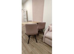 Стул на металлокаркасе Чилли синяя ткань / белый фото покупателя 26