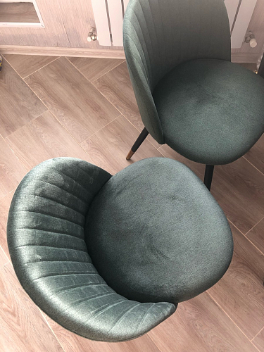 Стул на металлокаркасе Gabi green / black / silver фото покупателя 54