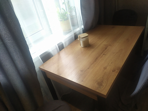 Стол Оригон сонома / черный матовый фото покупателя 14