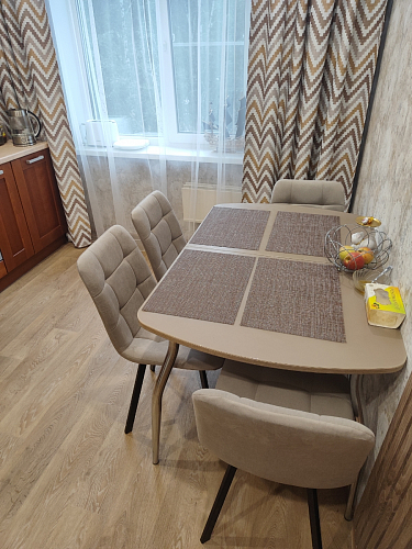 Стул на металлокаркасе Чилли К черный / зеленый фото покупателя 556