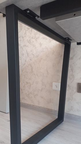 Деревянный стол Лота Лофт 140х80 черный матовый / бетон светлый фото покупателя 559