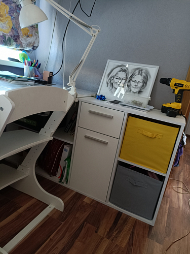 Письменный стол Лайт 03.245F белый гладкий 101 фото покупателя 148