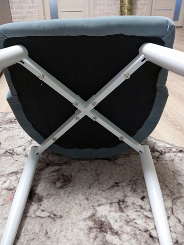 Стул на металлокаркасе Kora white / gray фото покупателя 382