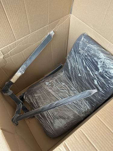 Стул на металлокаркасе Чилли К светло-серый велюр / черный каркас фото покупателя 1462