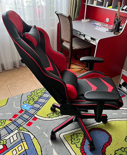 Компьютерное кресло Racer черный / красный / бежевый фото покупателя 5