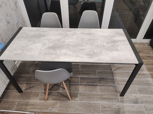 Стол Центавр дуб галифакс / черный матовый фото покупателя 30