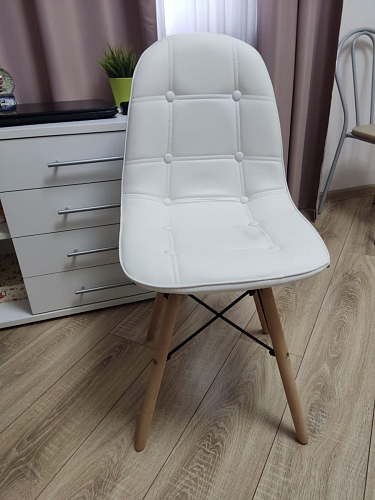 Деревянный стул Kvadro white фото покупателя 4
