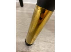 Стул на металлокаркасе Gabi 1 бежевый / черный с серебряными наконечниками фото покупателя 502