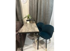 Стул на металлокаркасе Gabi 1 бежевый / черный с серебряными наконечниками фото покупателя 187