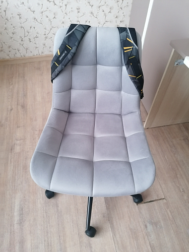 Компьютерное кресло Честер голубой (velutto 47 ) / черный фото покупателя 23