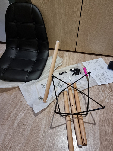 Деревянный стул Kvadro серый фото покупателя 6