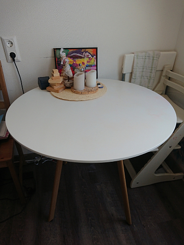 Стол Skandi 90 белый фото покупателя 7