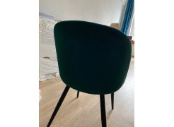 Стул на металлокаркасе Gabi 1 бежевый / черный с серебряными наконечниками фото покупателя 592