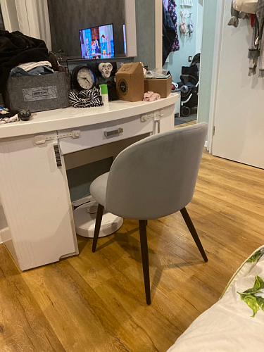 Стул на металлокаркасе Gabi gray / black фото покупателя 178