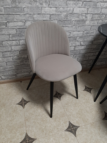 Стул на металлокаркасе Gabi latte / gold / black фото покупателя 260