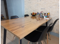 Стол Тринити Лофт 120 32 мм бетон / черный матовый фото покупателя 682